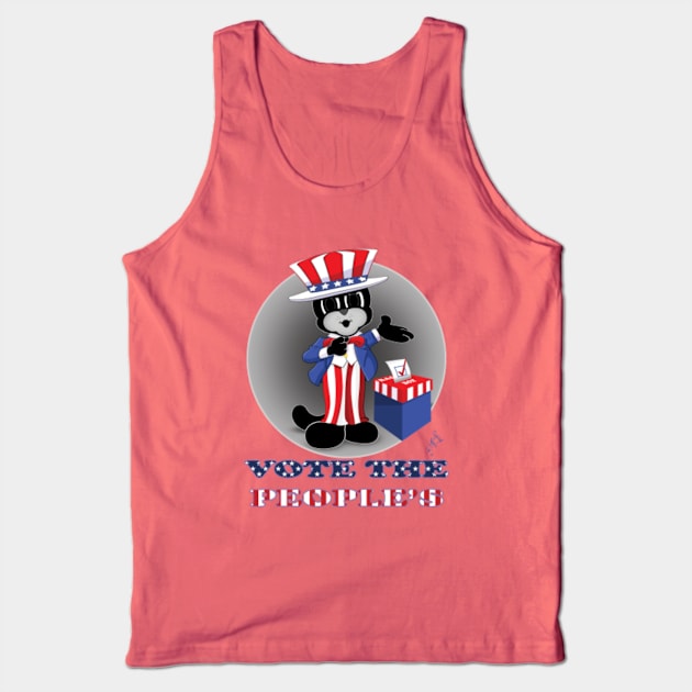 Zapped Kat VOTE THE PEOPLE'S by Swoot Tank Top by Swoot T's